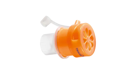 Tracoe Phon Assist I orange Sprechventil mit integriertem Sauerstoffanschluss