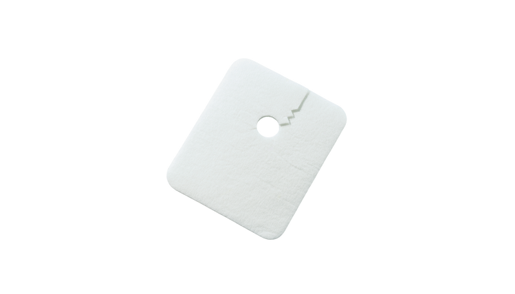 tracoe-ref-960-transparent Tracoe Trachealkompresse beschichtet, einlagig mit gezacktem Schlitz