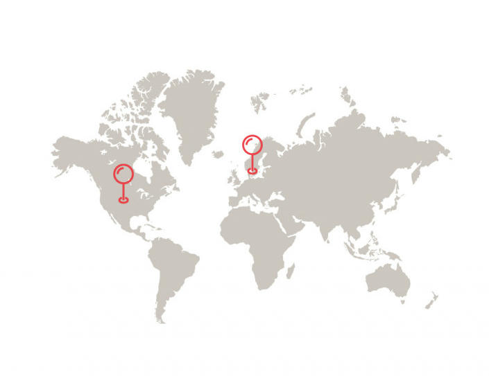 Atos global map